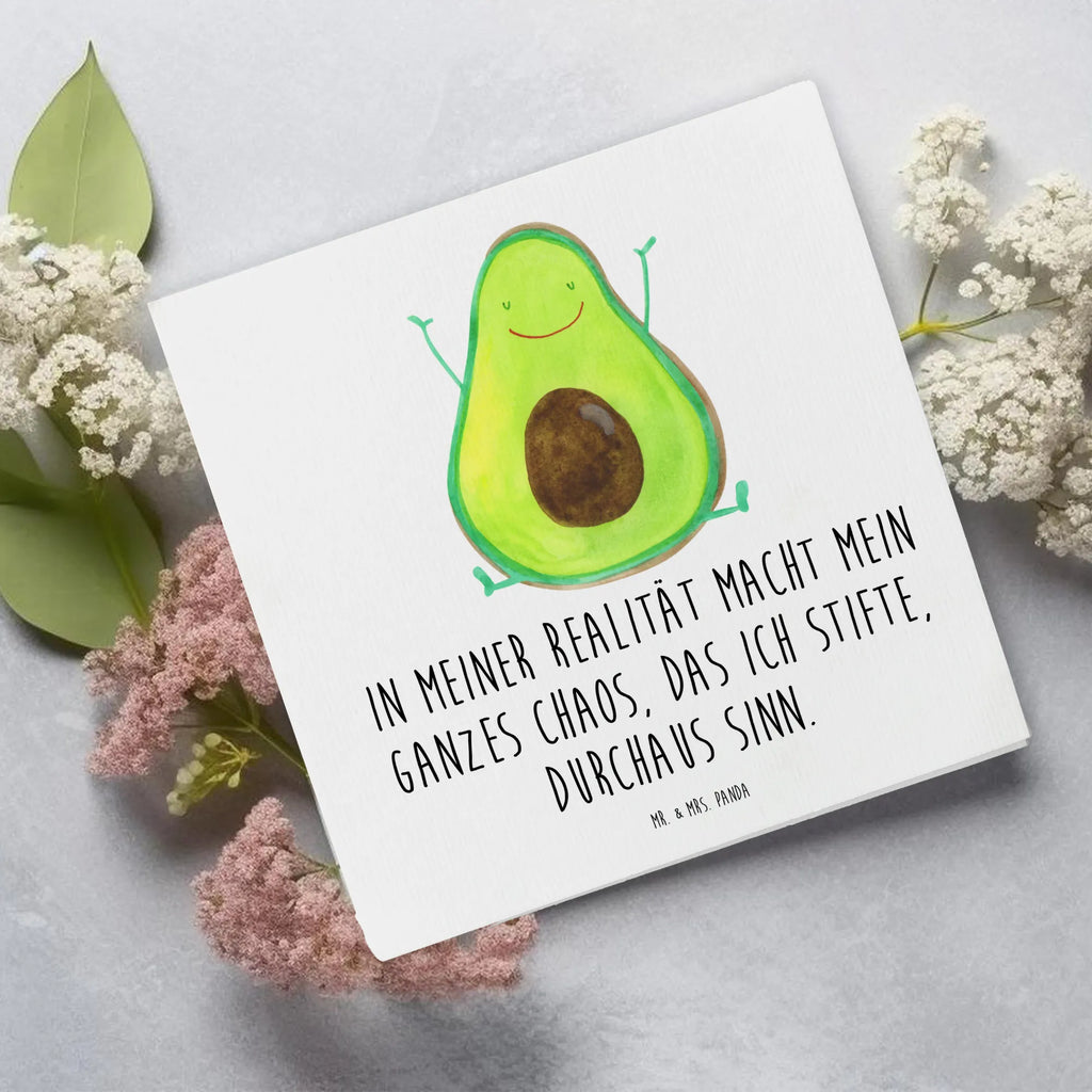 Deluxe Karte Avocado Glücklich Karte, Hochzeitskarte, Hochwertige Grußkarte, Grußkarte, Hochwertige Klappkarte, Geburtstagskarte, Glückwunschkarte, Klappkarte, Einladungskarte, Avocado, Veggie, Vegan, Gesund, Chaos