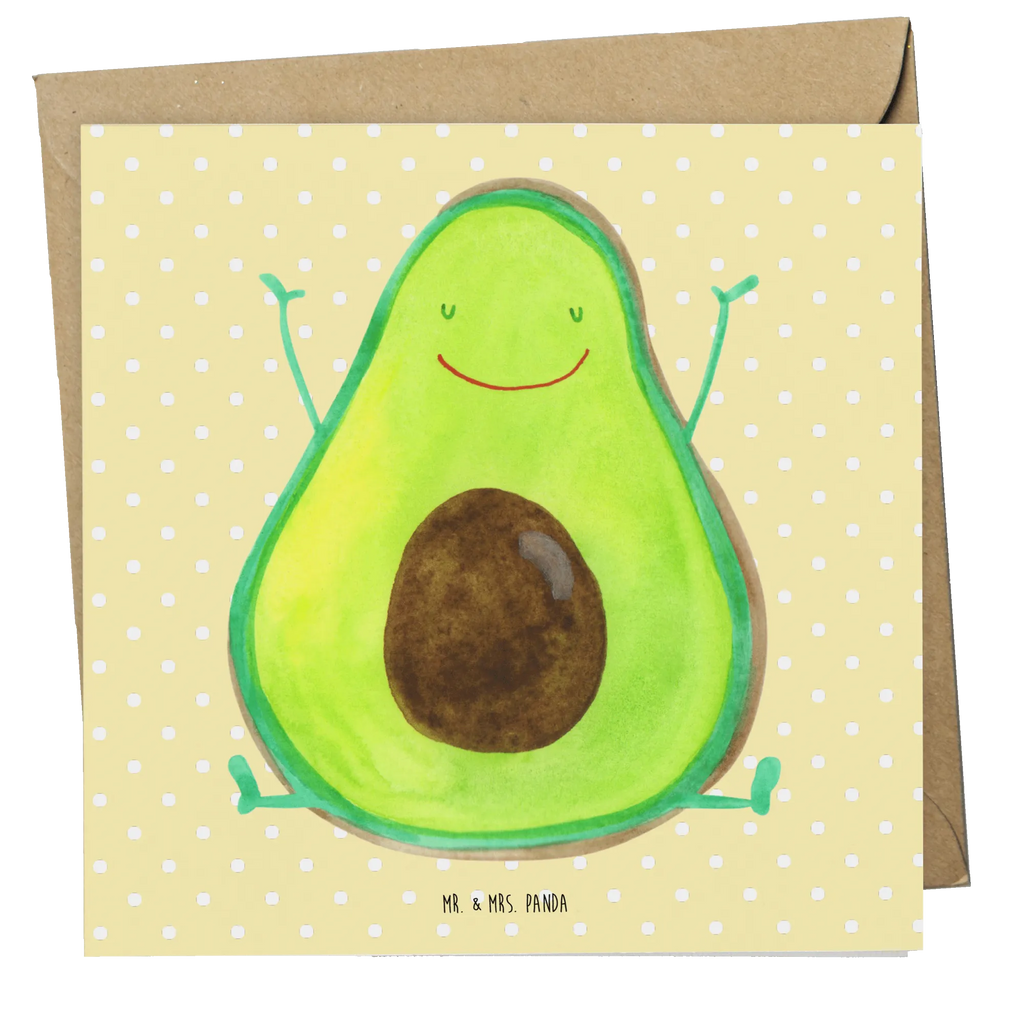 Deluxe Karte Avocado Glücklich Karte, Hochzeitskarte, Hochwertige Grußkarte, Grußkarte, Hochwertige Klappkarte, Geburtstagskarte, Glückwunschkarte, Klappkarte, Einladungskarte, Avocado, Veggie, Vegan, Gesund, Chaos