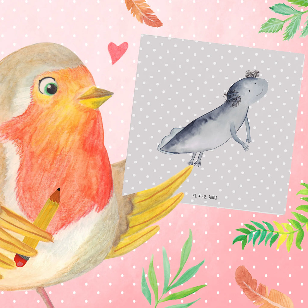 Deluxe Card axolotl To swim Karte, Einladungskarte, Geburtstagskarte, Glückwunschkarte, Hochwertige Klappkarte, Grußkarte, Hochwertige Grußkarte, Hochzeitskarte, Klappkarte, Axolotl, Molch, Lurch, Probleme, Lurche, Axolot, Lösungen, Motivation, Problem, Schwanzlurch