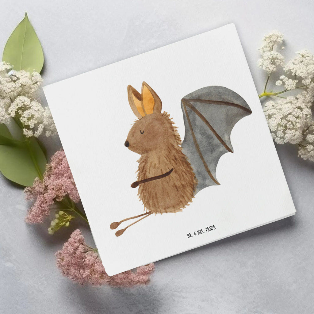 Deluxe Karte Fledermaus Sitzen Grußkarte, Klappkarte, Glückwunschkarte, Hochzeitskarte, Hochwertige Grußkarte, Karte, Einladungskarte, Geburtstagskarte, Hochwertige Klappkarte, Tiermotive, Gute Laune, lustige Sprüche, Tiere, Fledermäuse, Fledermaus, Motivation, entspannen