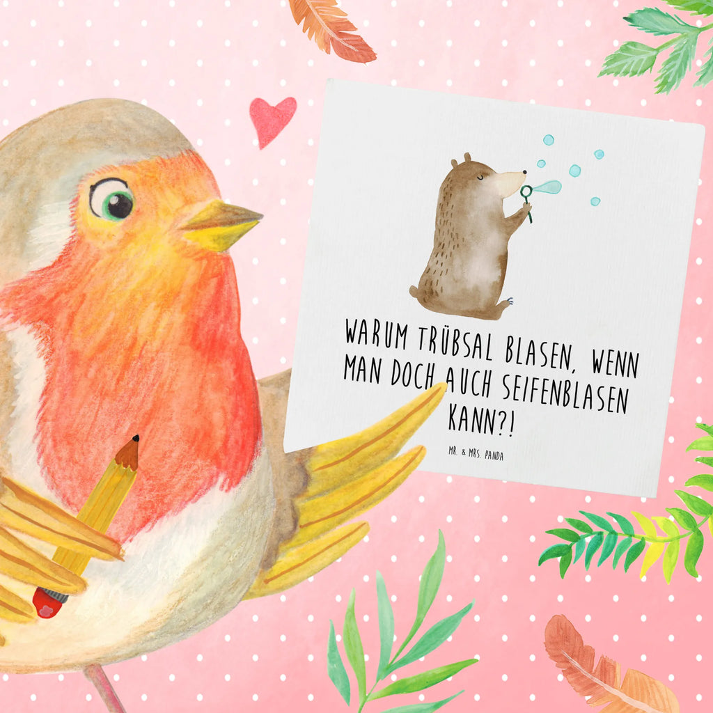Deluxe Karte Bär Seifenblasen Klappkarte, Grußkarte, Einladungskarte, Hochwertige Klappkarte, Geburtstagskarte, Karte, Hochwertige Grußkarte, Hochzeitskarte, Glückwunschkarte, Bär, Teddy, Teddybär, Seifenblasen Bär Lustig Sein Glücklich Traurig Happy