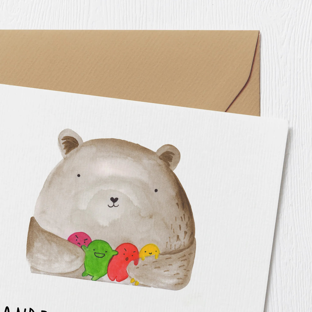 Deluxe Karte Bär Gefühl Hochwertige Grußkarte, Karte, Geburtstagskarte, Hochwertige Klappkarte, Glückwunschkarte, Hochzeitskarte, Klappkarte, Grußkarte, Einladungskarte, Bär, Teddy, Teddybär, Durchgedreht, Verrückt, Wahnsinn