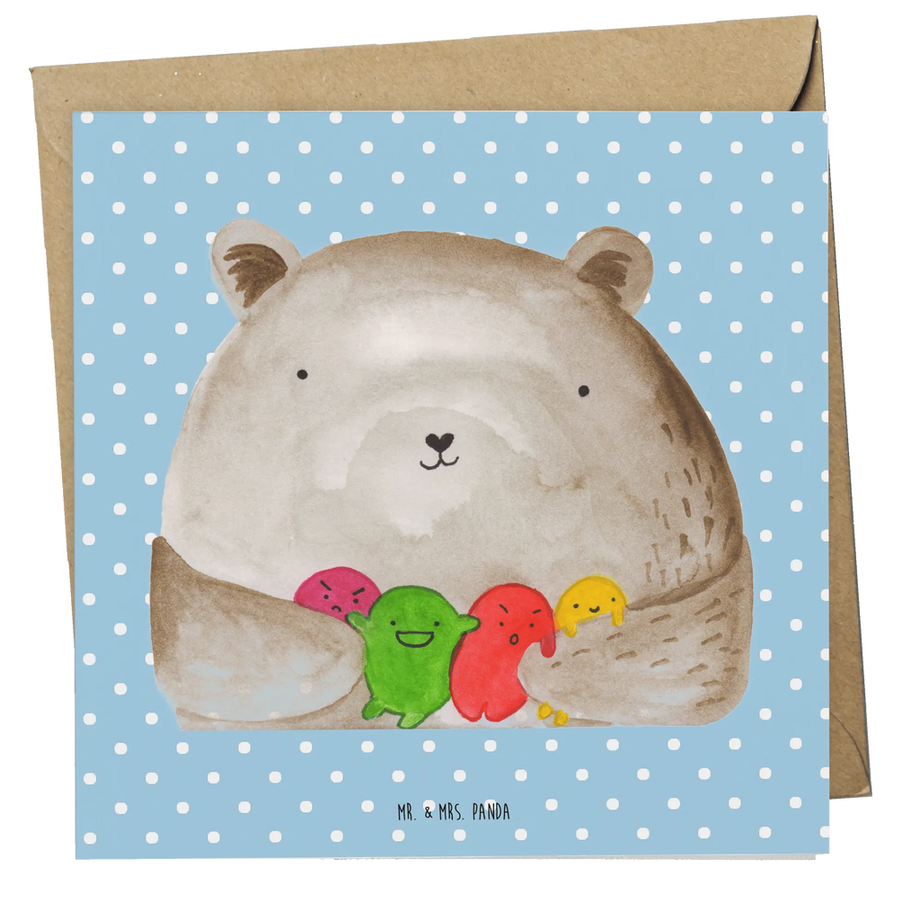 Deluxe Karte Bär Gefühl Hochwertige Grußkarte, Karte, Geburtstagskarte, Hochwertige Klappkarte, Glückwunschkarte, Hochzeitskarte, Klappkarte, Grußkarte, Einladungskarte, Bär, Teddy, Teddybär, Durchgedreht, Verrückt, Wahnsinn