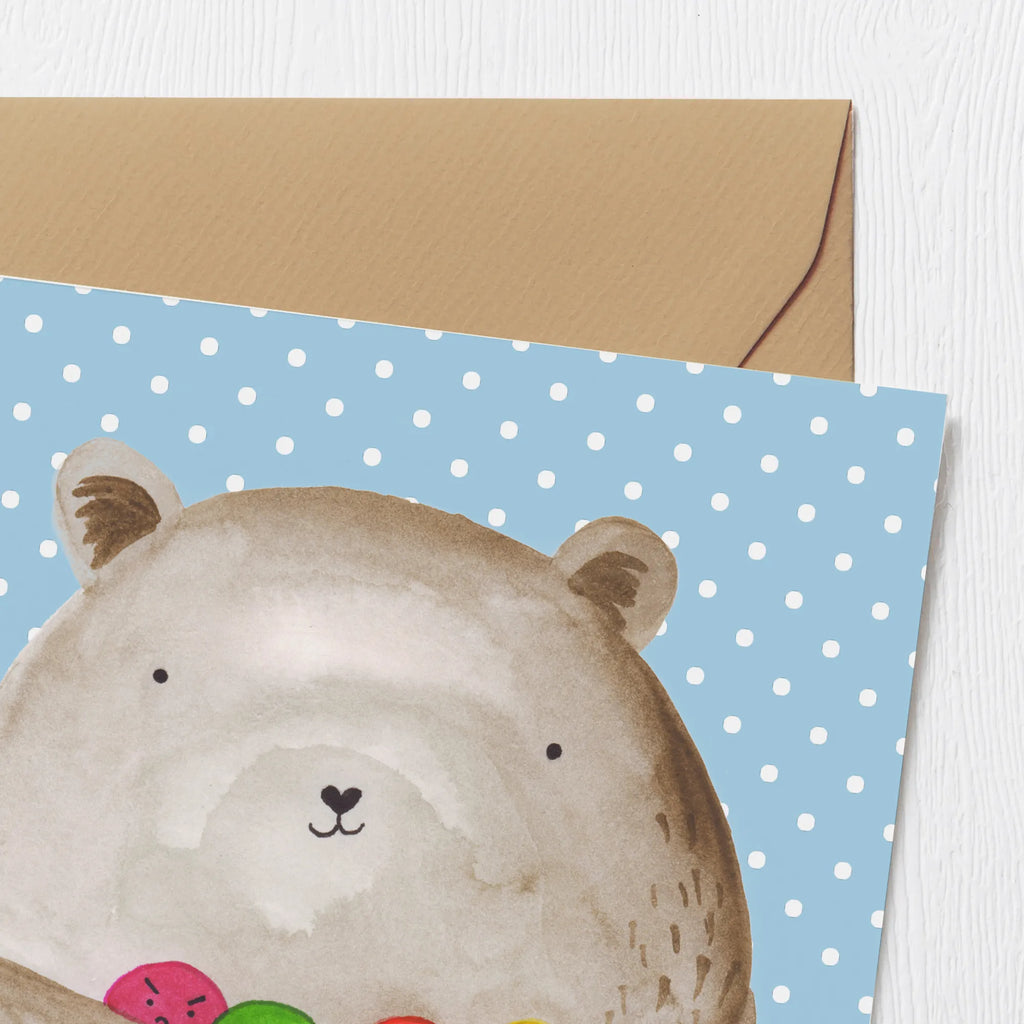 Deluxe Karte Bär Gefühl Hochwertige Grußkarte, Karte, Geburtstagskarte, Hochwertige Klappkarte, Glückwunschkarte, Hochzeitskarte, Klappkarte, Grußkarte, Einladungskarte, Bär, Teddy, Teddybär, Durchgedreht, Verrückt, Wahnsinn