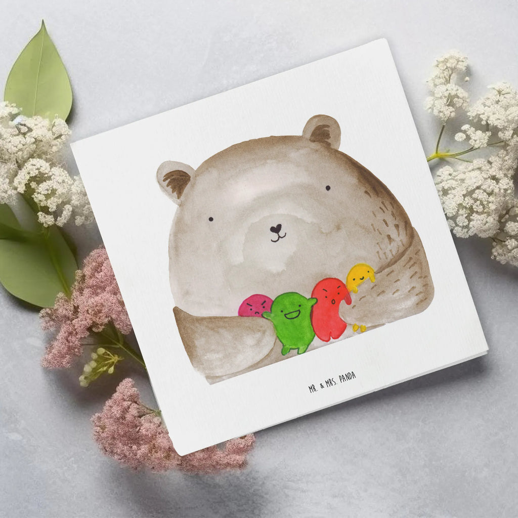 Deluxe Karte Bär Gefühl Hochwertige Grußkarte, Karte, Geburtstagskarte, Hochwertige Klappkarte, Glückwunschkarte, Hochzeitskarte, Klappkarte, Grußkarte, Einladungskarte, Bär, Teddy, Teddybär, Durchgedreht, Verrückt, Wahnsinn