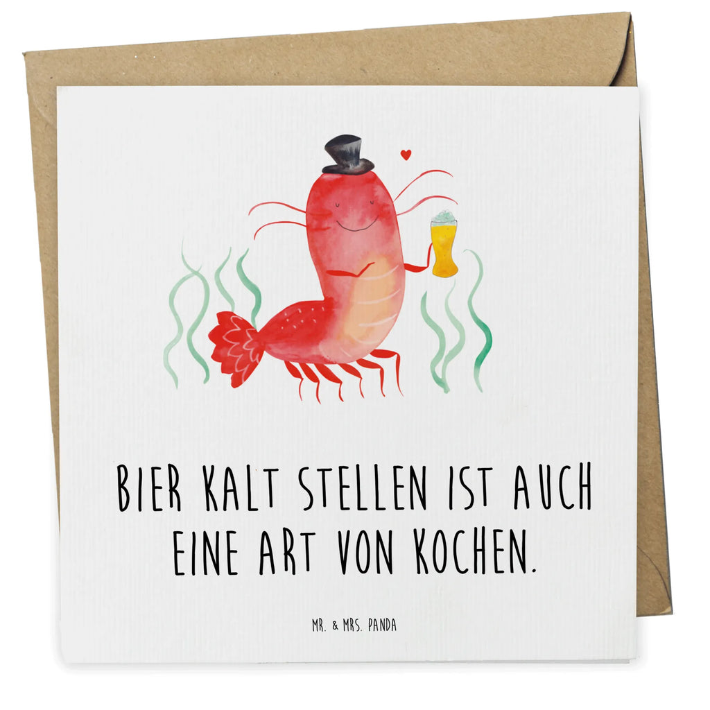 Deluxe Card lobster Wheat Einladungskarte, Hochzeitskarte, Karte, Hochwertige Grußkarte, Glückwunschkarte, Geburtstagskarte, Grußkarte, Klappkarte, Hochwertige Klappkarte, Meerestiere, Meer, Urlaub, Junggesellin, Männerhaushalt, Kneipe, Kochen, Gasthaus, Junggeselle, Bierliebhaber, Garnelen, Bier, Wirtschaft, Garnele