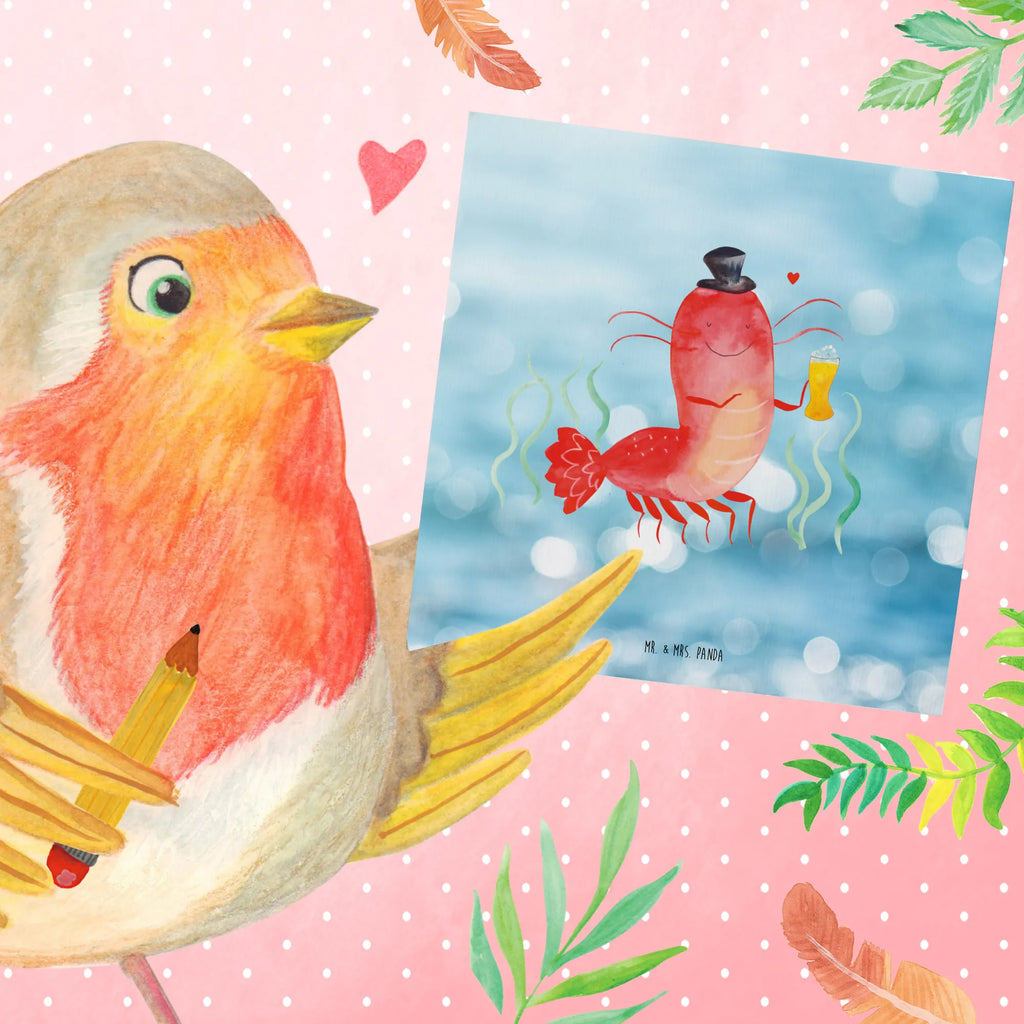 Deluxe Card lobster Wheat Einladungskarte, Hochzeitskarte, Karte, Hochwertige Grußkarte, Glückwunschkarte, Geburtstagskarte, Grußkarte, Klappkarte, Hochwertige Klappkarte, Meerestiere, Meer, Urlaub, Junggesellin, Männerhaushalt, Kneipe, Kochen, Gasthaus, Junggeselle, Bierliebhaber, Garnelen, Bier, Wirtschaft, Garnele