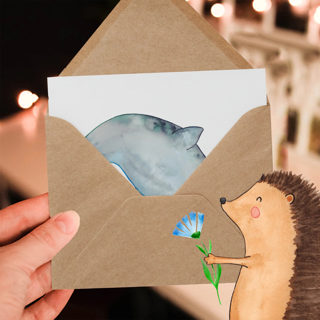 Deluxe Card Narwhal Hochwertige Klappkarte, Einladungskarte, Glückwunschkarte, Karte, Hochwertige Grußkarte, Klappkarte, Hochzeitskarte, Grußkarte, Geburtstagskarte, Meerestiere, Meer, Urlaub, Junggesellin, Putzen, Kinderzimmer, Hausfrau, Wal, Narwal, aufräumen