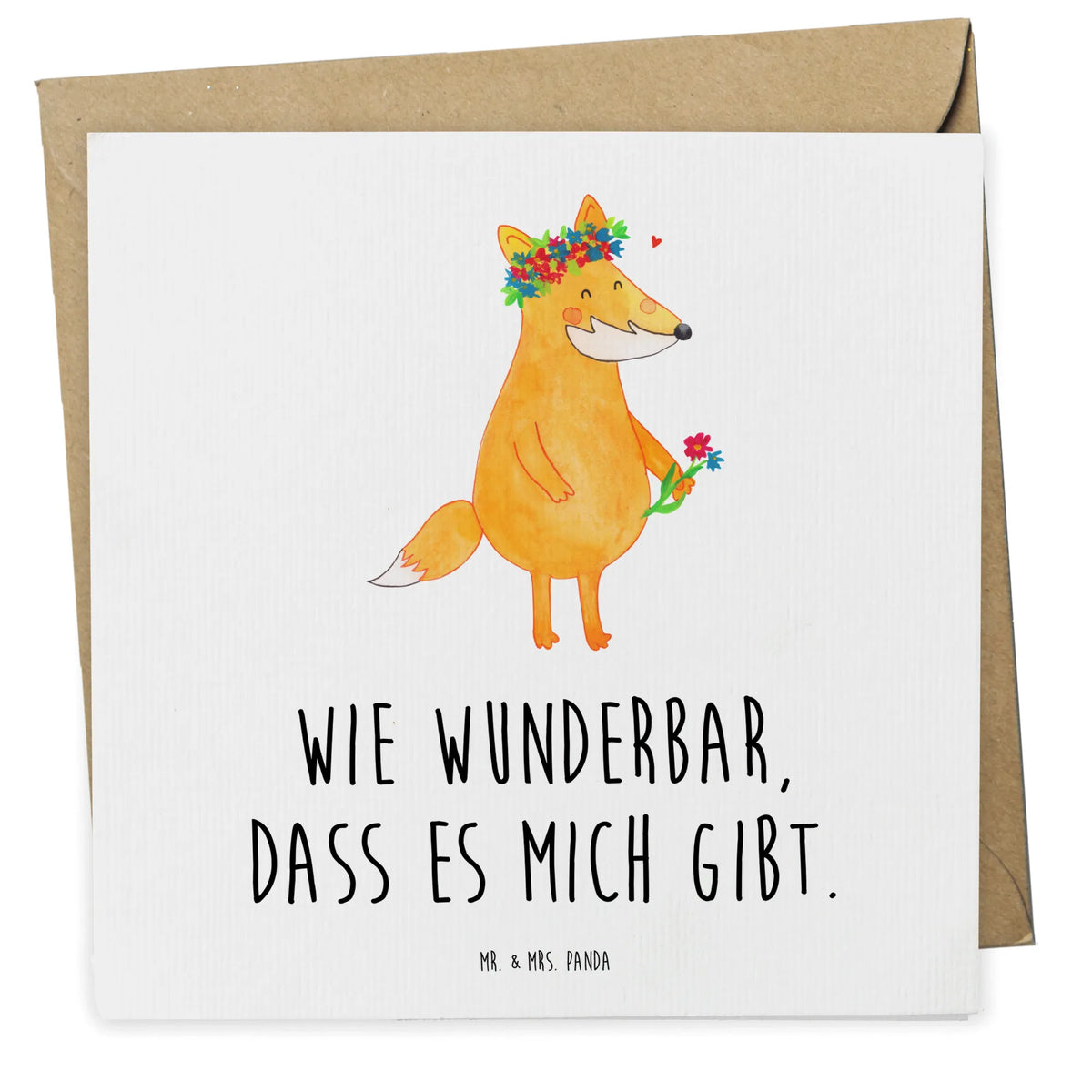 Deluxe Card Fox Flower Klappkarte, doppelkarte, anlasskarte, faltkarte, Glückwunschkarte, Grußkarte, Fuchs, Blumenmädchen, Füchse, Freundinnen, Blumen, Ich, Mich, Selbstliebe, Freundin, Fox, Liebe, Liebesbeweis, Fuchsmädchen, Freude, Motivation, Blume