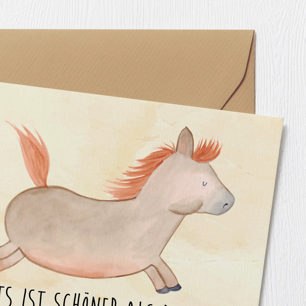 Deluxe Karte Pferd Springen Hochwertige Grußkarte, Karte, Klappkarte, Einladungskarte, Grußkarte, Geburtstagskarte, Hochwertige Klappkarte, Glückwunschkarte, Hochzeitskarte, Bauernhof, Hoftiere, Landwirt, Landwirtin, Pferde, Pony, reiten, Pferd, ausreiten, Pferdebesitzer, Stall, Pferdestall