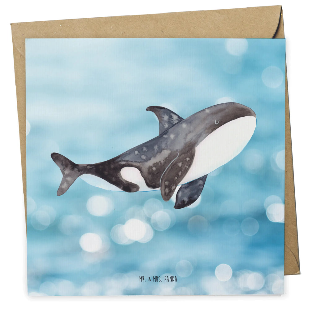 Deluxe Card Orca doppelkarte, Klappkarte, anlasskarte, Glückwunschkarte, faltkarte, Grußkarte, Urlaub, Meer, Meerestiere, Arbeit, Startup, Orca, Selbstliebe, Möglichkeiten, Killerwal, Neustart, Motivation, Büro, Orcas, Wal