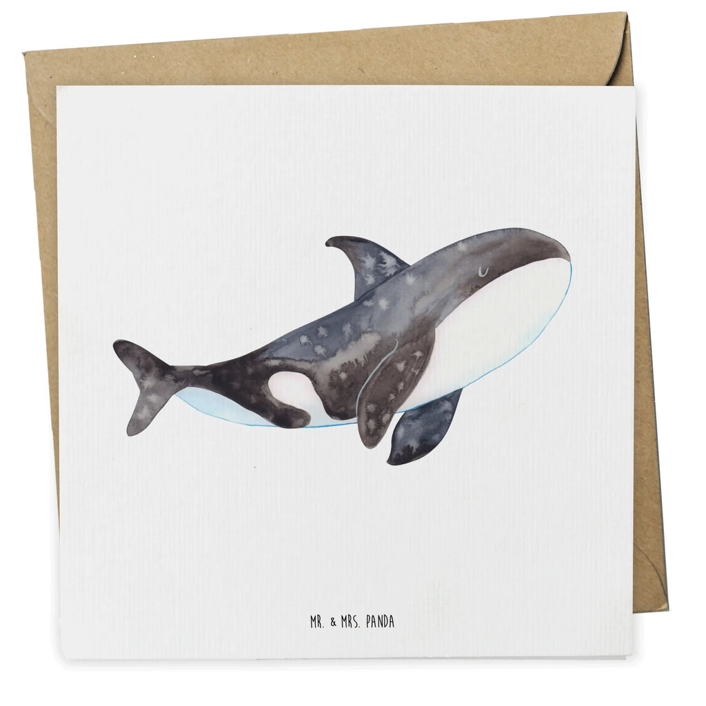 Deluxe Card Orca doppelkarte, Klappkarte, anlasskarte, Glückwunschkarte, faltkarte, Grußkarte, Urlaub, Meer, Meerestiere, Arbeit, Startup, Orca, Selbstliebe, Möglichkeiten, Killerwal, Neustart, Motivation, Büro, Orcas, Wal