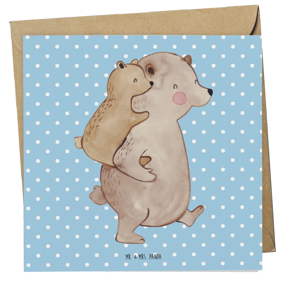 Deluxe Karte Papa Bär Glückwunschkarte, Karte, Hochwertige Klappkarte, Hochwertige Grußkarte, Einladungskarte, Hochzeitskarte, Klappkarte, Grußkarte, Geburtstagskarte, Familie, Vatertag, Muttertag, Bruder, Schwester, Mama, Papa, Oma, Opa, Geburtstag, Papi, Vater, Geschenk, Vati, Onkel