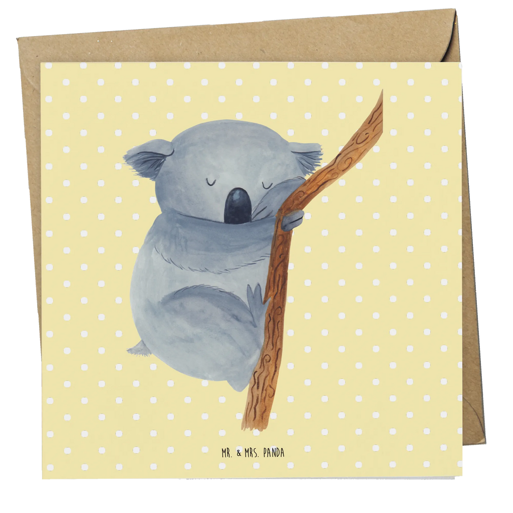Karta Deluxe Koala Geburtstagskarte, Klappkarte, Grußkarte, Karte, Hochwertige Klappkarte, Einladungskarte, Glückwunschkarte, Hochzeitskarte, Hochwertige Grußkarte, Tiermotive, Gute Laune, lustige Sprüche, Tiere, träumen, Koala, Koalabär, Traum, schlafen, Schlafzimmer, Traumland, Bär