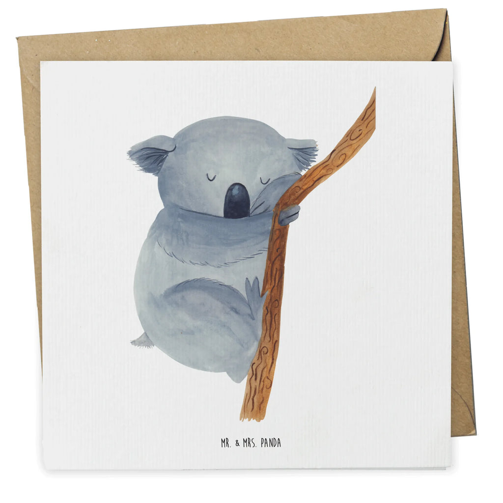 Karta Deluxe Koala Geburtstagskarte, Klappkarte, Grußkarte, Karte, Hochwertige Klappkarte, Einladungskarte, Glückwunschkarte, Hochzeitskarte, Hochwertige Grußkarte, Tiermotive, Gute Laune, lustige Sprüche, Tiere, träumen, Koala, Koalabär, Traum, schlafen, Schlafzimmer, Traumland, Bär