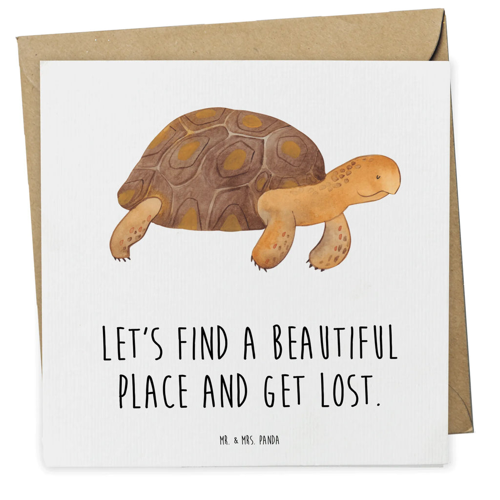Deluxe Karte Schildkröte Marschieren Glückwunschkarte, Karte, Hochwertige Grußkarte, Klappkarte, Geburtstagskarte, Grußkarte, Hochzeitskarte, Hochwertige Klappkarte, Einladungskarte, Meerestiere, Meer, Urlaub, Schildkröte, Lieblingsmensch, get lost, Inspiration, Schildkröten, Reiselust, Neustart, Abenteuer, Motivation