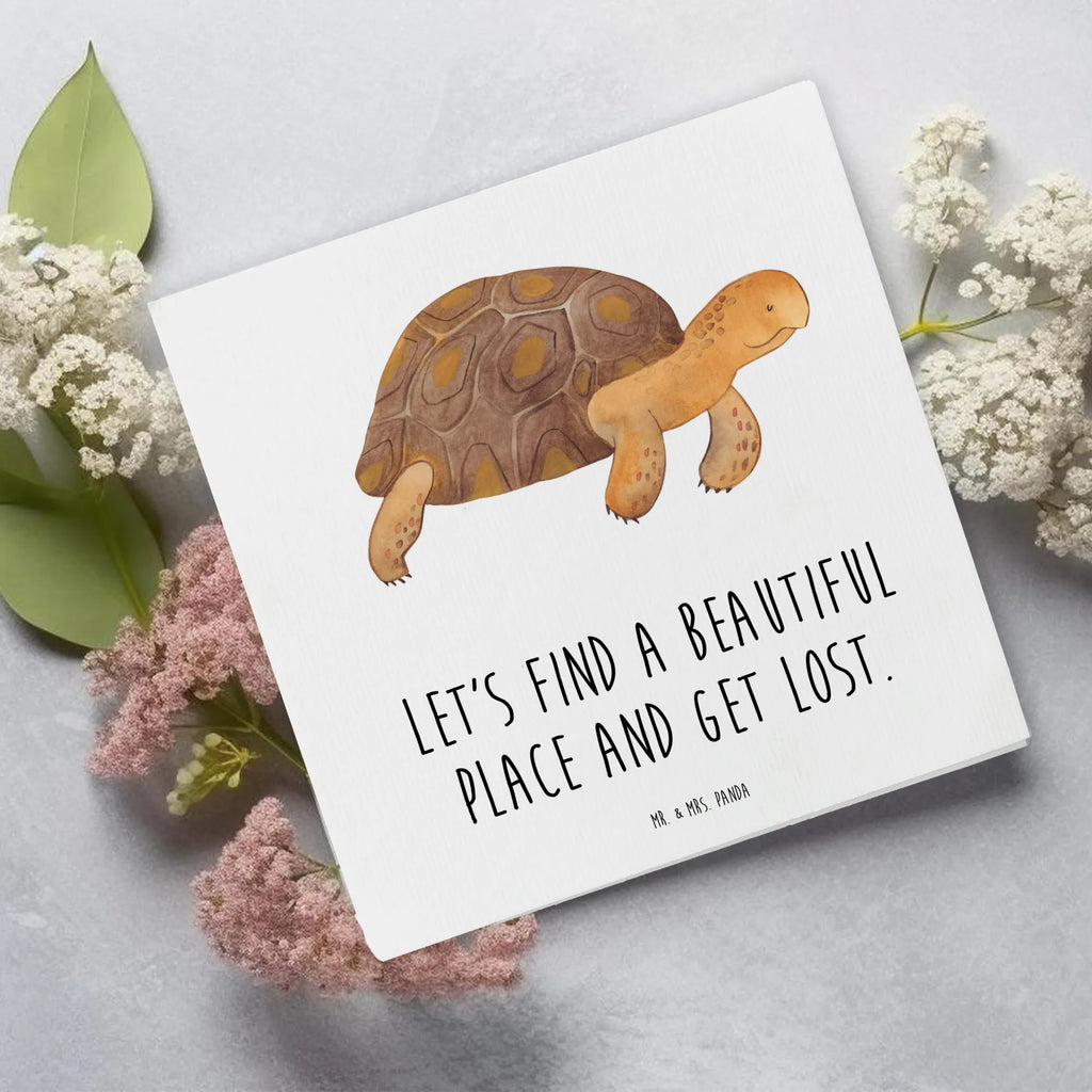 Deluxe Karte Schildkröte Marschieren Glückwunschkarte, Karte, Hochwertige Grußkarte, Klappkarte, Geburtstagskarte, Grußkarte, Hochzeitskarte, Hochwertige Klappkarte, Einladungskarte, Meerestiere, Meer, Urlaub, Schildkröte, Lieblingsmensch, get lost, Inspiration, Schildkröten, Reiselust, Neustart, Abenteuer, Motivation