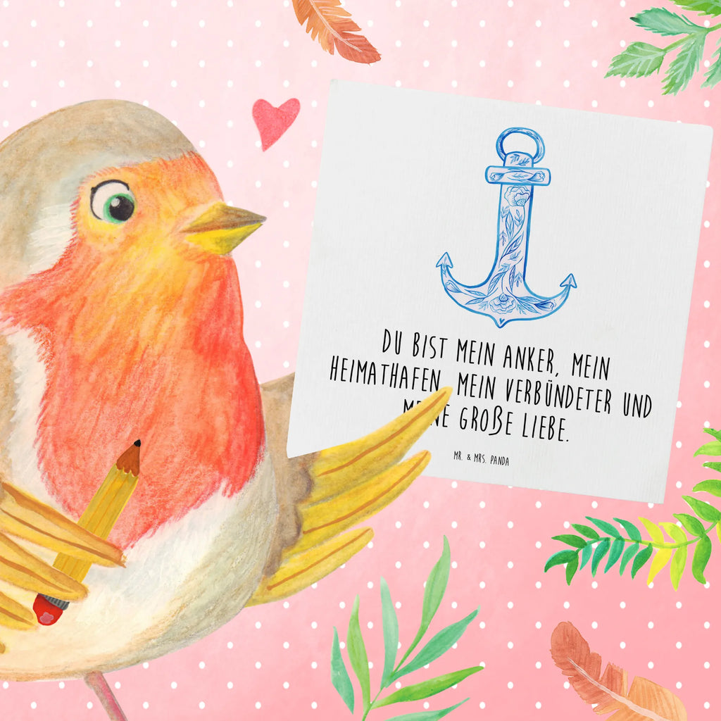 Deluxe Card anchor Blue Karte, Grußkarte, Geburtstagskarte, Einladungskarte, Glückwunschkarte, Hochwertige Grußkarte, Klappkarte, Hochzeitskarte, Hochwertige Klappkarte, Tiermotive, Gute Laune, lustige Sprüche, Tiere