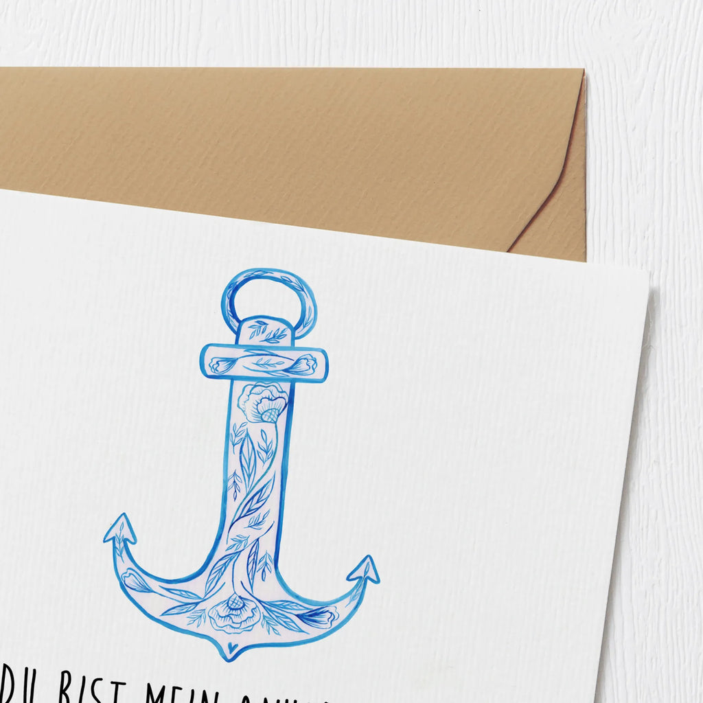 Deluxe Card anchor Blue Karte, Grußkarte, Geburtstagskarte, Einladungskarte, Glückwunschkarte, Hochwertige Grußkarte, Klappkarte, Hochzeitskarte, Hochwertige Klappkarte, Tiermotive, Gute Laune, lustige Sprüche, Tiere