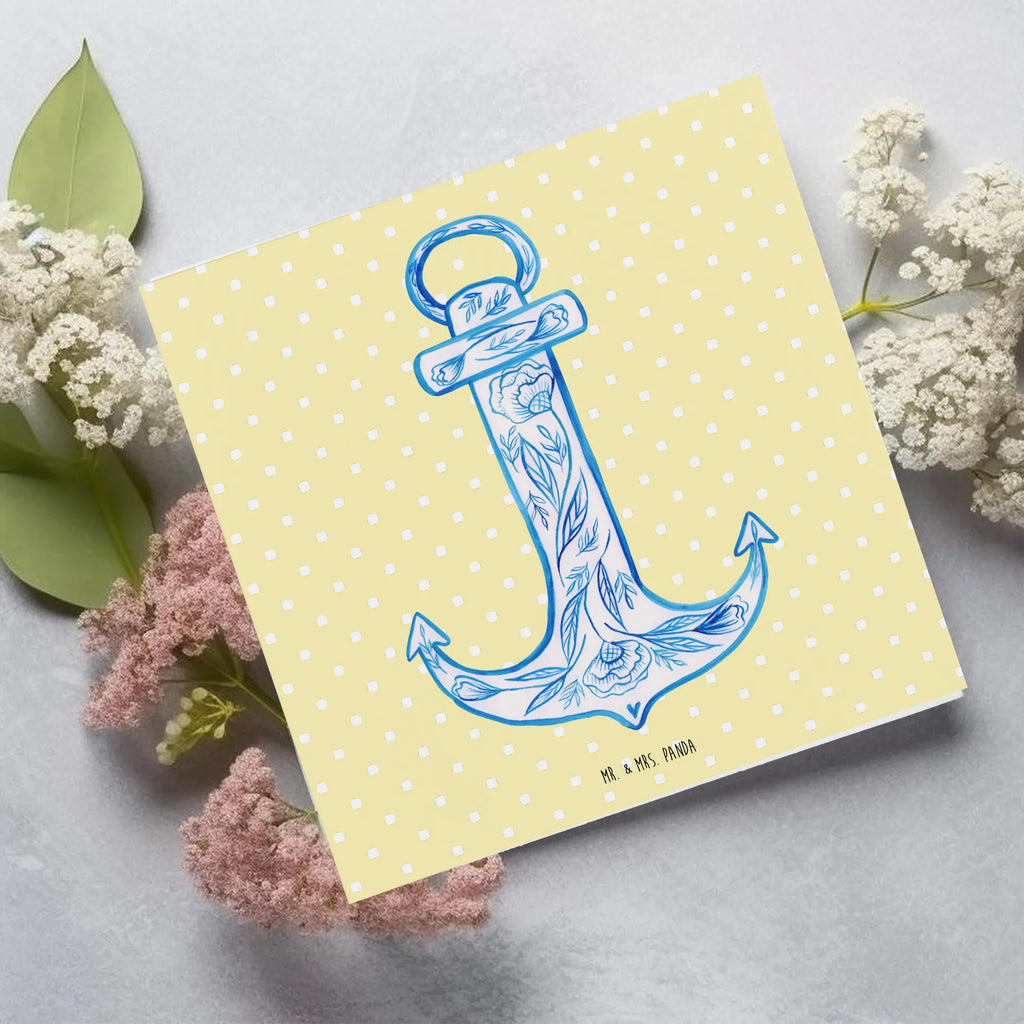 Deluxe Card anchor Blue Karte, Grußkarte, Geburtstagskarte, Einladungskarte, Glückwunschkarte, Hochwertige Grußkarte, Klappkarte, Hochzeitskarte, Hochwertige Klappkarte, Tiermotive, Gute Laune, lustige Sprüche, Tiere