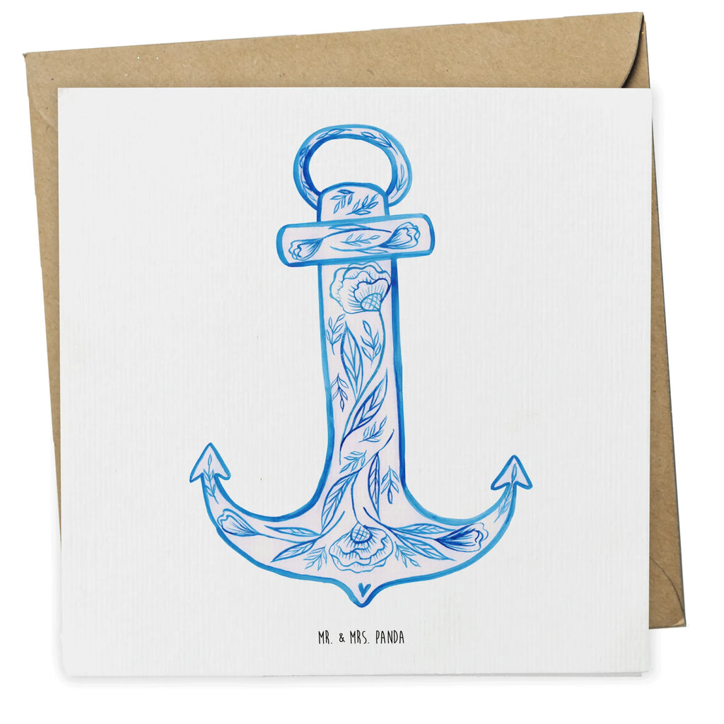 Deluxe Card anchor Blue Karte, Grußkarte, Geburtstagskarte, Einladungskarte, Glückwunschkarte, Hochwertige Grußkarte, Klappkarte, Hochzeitskarte, Hochwertige Klappkarte, Tiermotive, Gute Laune, lustige Sprüche, Tiere