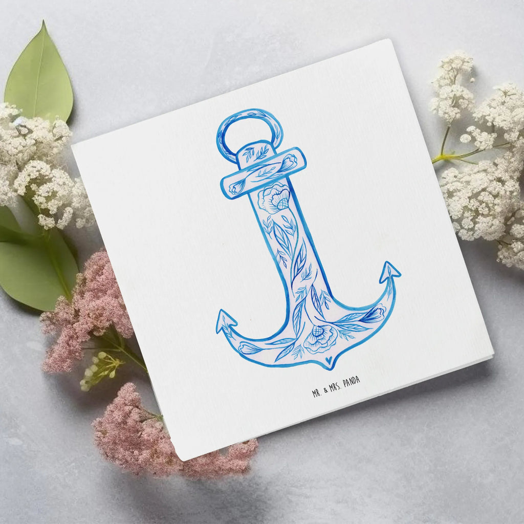 Deluxe Card anchor Blue Karte, Grußkarte, Geburtstagskarte, Einladungskarte, Glückwunschkarte, Hochwertige Grußkarte, Klappkarte, Hochzeitskarte, Hochwertige Klappkarte, Tiermotive, Gute Laune, lustige Sprüche, Tiere
