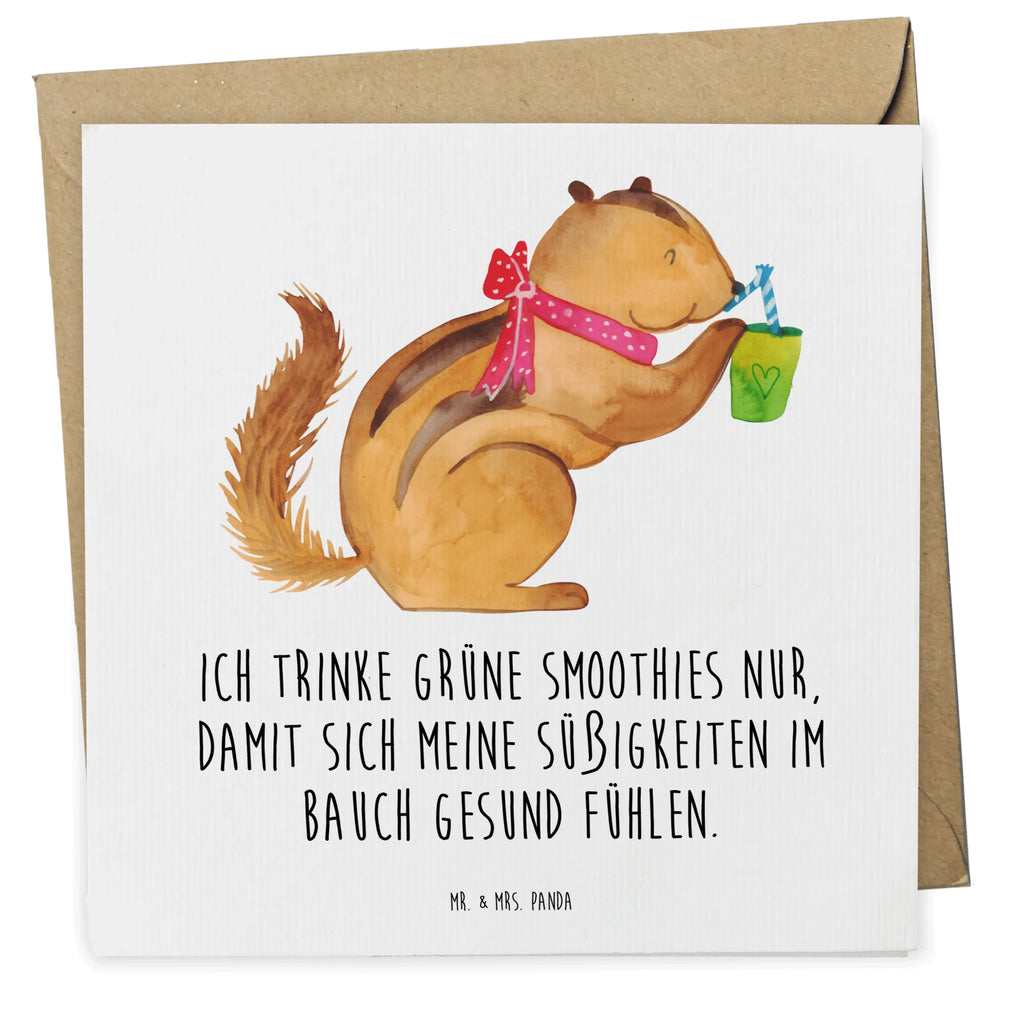 Deluxe Card Squirrel smoothies Einladungskarte, Hochwertige Klappkarte, Hochwertige Grußkarte, Grußkarte, Glückwunschkarte, Karte, Hochzeitskarte, Geburtstagskarte, Klappkarte, Tiermotive, Gute Laune, lustige Sprüche, Tiere, Eichhörnchen, Abnehmen, Green Smoothies, Streifenhörnchen, Diät