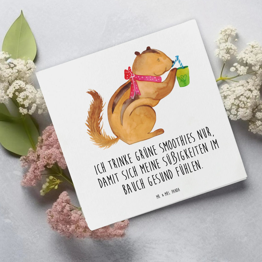 Deluxe Card Squirrel smoothies Einladungskarte, Hochwertige Klappkarte, Hochwertige Grußkarte, Grußkarte, Glückwunschkarte, Karte, Hochzeitskarte, Geburtstagskarte, Klappkarte, Tiermotive, Gute Laune, lustige Sprüche, Tiere, Eichhörnchen, Abnehmen, Green Smoothies, Streifenhörnchen, Diät