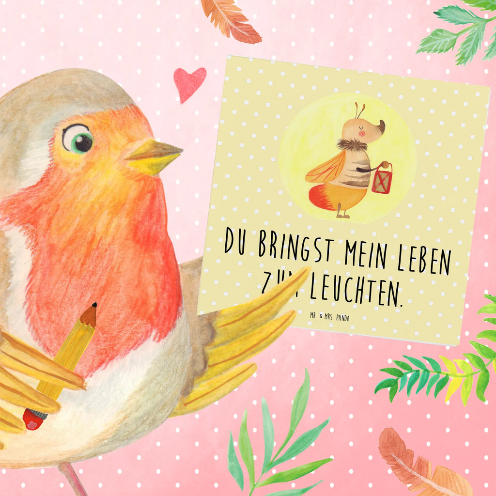 Deluxe Karte Glühwürmchen Geburtstagskarte, Klappkarte, Hochwertige Klappkarte, Hochzeitskarte, Karte, Grußkarte, Hochwertige Grußkarte, Glückwunschkarte, Einladungskarte, Tiermotive, Gute Laune, lustige Sprüche, Tiere, Liebesspruch, Jahrestag, Verlobung, Liebesbeweis, Liebe, Lieblingsmensch, Heiratsantrag, Falter, Glühwurm, magisch, Glühwürmchen, Leuchten