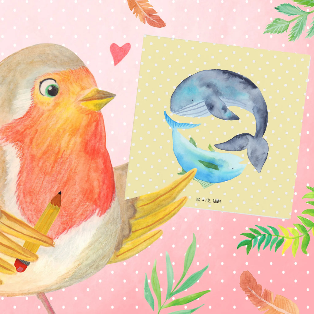 Deluxe Card whale tuna Hochwertige Grußkarte, Karte, Hochzeitskarte, Geburtstagskarte, Klappkarte, Glückwunschkarte, Einladungskarte, Grußkarte, Hochwertige Klappkarte, Tiermotive, Gute Laune, lustige Sprüche, Tiere, Spruch lustig, Wal, Spruch des Tages, Flachwitz, Tunfisch, Witz, Wortwitz lustig, Wahl, Flachwitz Geschenk