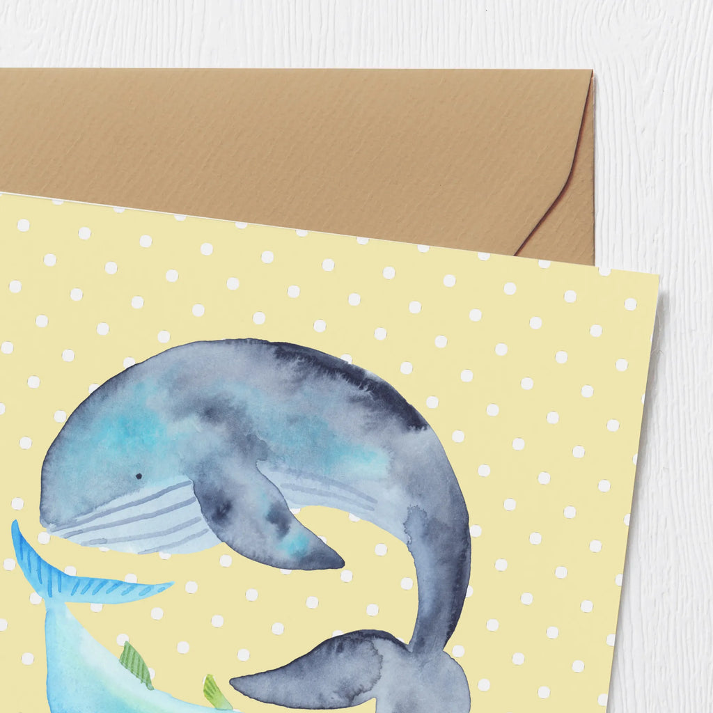 Deluxe Card whale tuna Hochwertige Grußkarte, Karte, Hochzeitskarte, Geburtstagskarte, Klappkarte, Glückwunschkarte, Einladungskarte, Grußkarte, Hochwertige Klappkarte, Tiermotive, Gute Laune, lustige Sprüche, Tiere, Spruch lustig, Wal, Spruch des Tages, Flachwitz, Tunfisch, Witz, Wortwitz lustig, Wahl, Flachwitz Geschenk