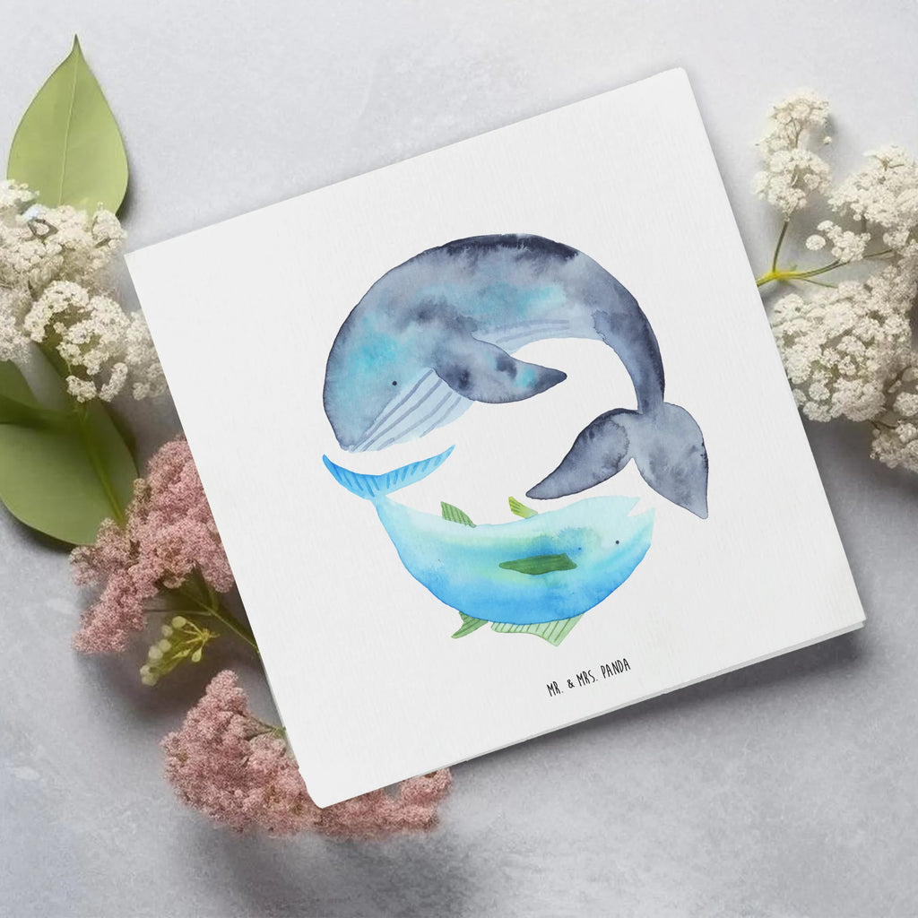 Deluxe Card whale tuna Hochwertige Grußkarte, Karte, Hochzeitskarte, Geburtstagskarte, Klappkarte, Glückwunschkarte, Einladungskarte, Grußkarte, Hochwertige Klappkarte, Tiermotive, Gute Laune, lustige Sprüche, Tiere, Spruch lustig, Wal, Spruch des Tages, Flachwitz, Tunfisch, Witz, Wortwitz lustig, Wahl, Flachwitz Geschenk