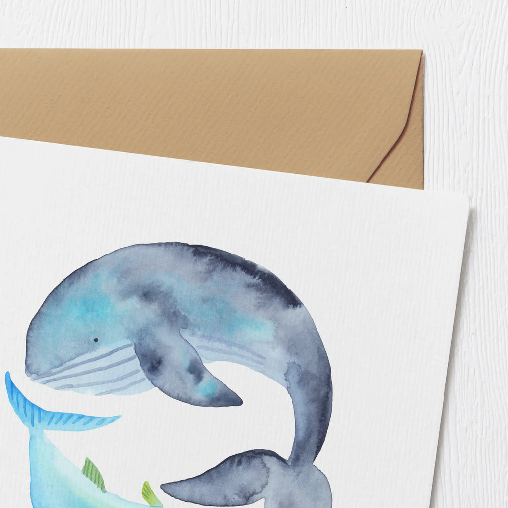 Deluxe Card whale tuna Hochwertige Grußkarte, Karte, Hochzeitskarte, Geburtstagskarte, Klappkarte, Glückwunschkarte, Einladungskarte, Grußkarte, Hochwertige Klappkarte, Tiermotive, Gute Laune, lustige Sprüche, Tiere, Spruch lustig, Wal, Spruch des Tages, Flachwitz, Tunfisch, Witz, Wortwitz lustig, Wahl, Flachwitz Geschenk