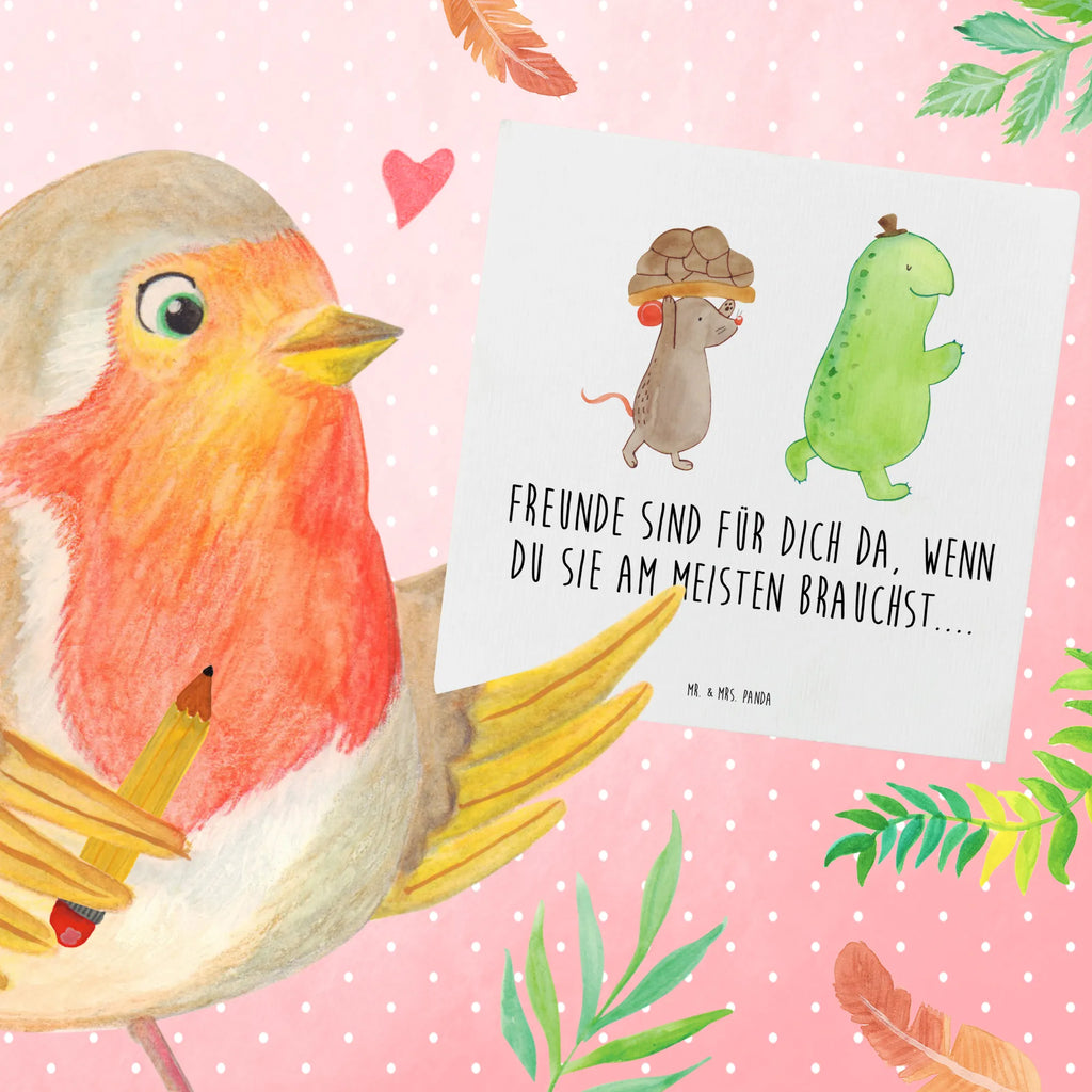 Deluxe Card tortoise Mouse Hochzeitskarte, Grußkarte, Hochwertige Grußkarte, Hochwertige Klappkarte, Klappkarte, Karte, Geburtstagskarte, Einladungskarte, Glückwunschkarte, Schildkröte, beste Freunde, Freundinnen, beste Freundinnen, Maus, Freunde