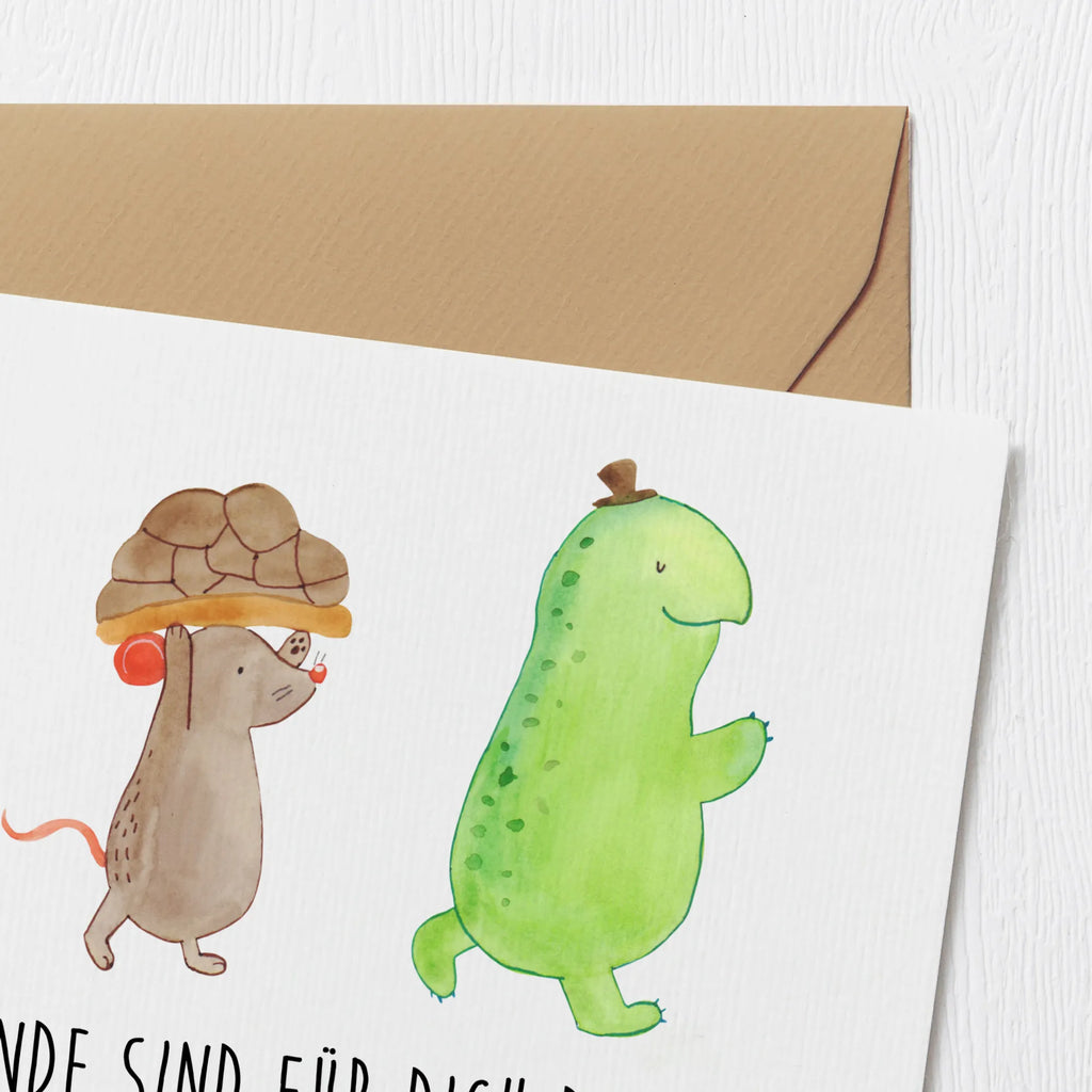 Deluxe Card tortoise Mouse Hochzeitskarte, Grußkarte, Hochwertige Grußkarte, Hochwertige Klappkarte, Klappkarte, Karte, Geburtstagskarte, Einladungskarte, Glückwunschkarte, Schildkröte, beste Freunde, Freundinnen, beste Freundinnen, Maus, Freunde