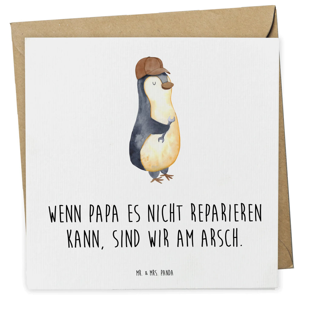 Deluxe Card If Daddy can't fix it, we're screwed. Karte, Hochzeitskarte, Hochwertige Grußkarte, Grußkarte, Einladungskarte, Geburtstagskarte, Hochwertige Klappkarte, Glückwunschkarte, Klappkarte, Familie, Vatertag, Muttertag, Bruder, Schwester, Mama, Papa, Oma, Opa, Geschenk Papa, Bester Papa der Welt, Vater