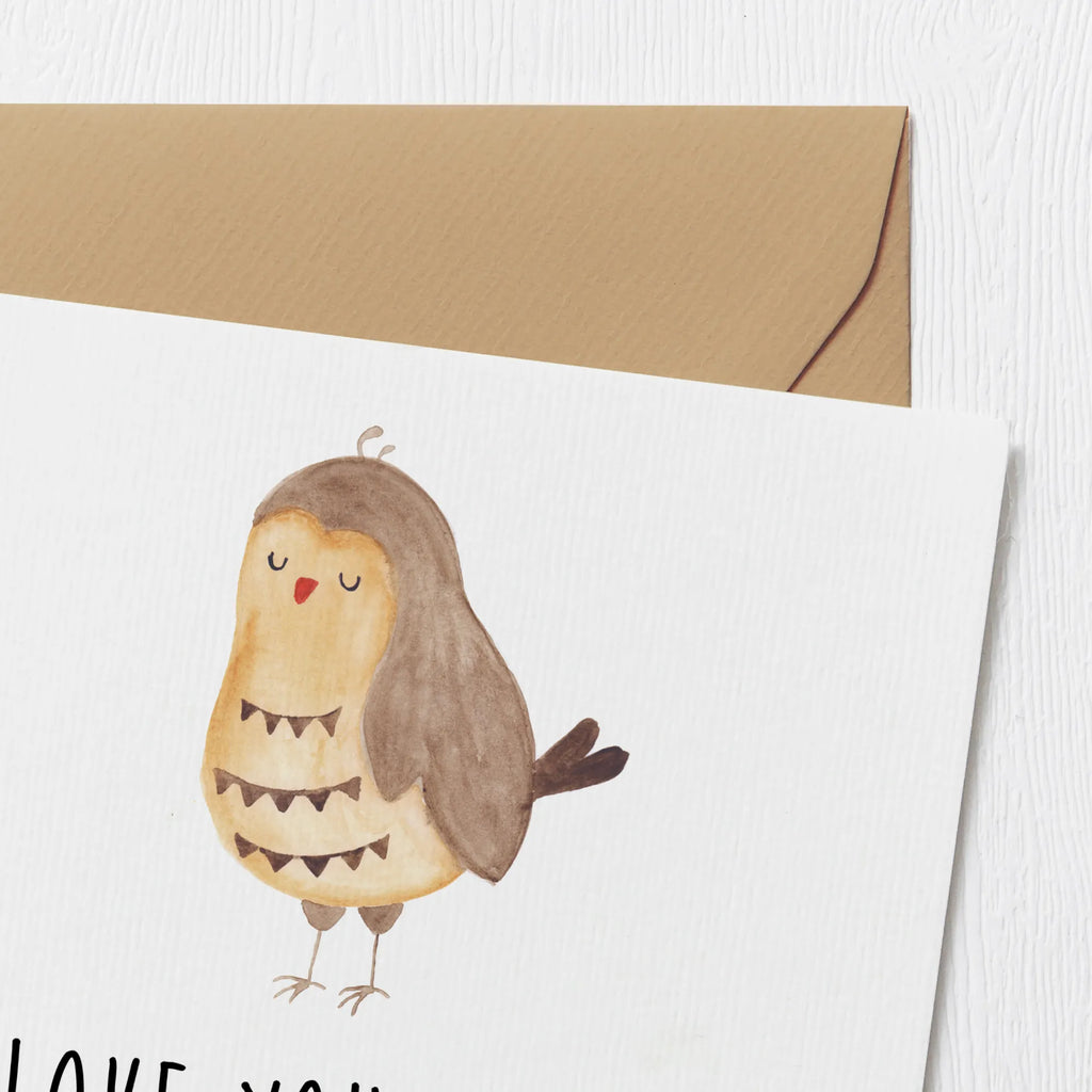 Deluxe Karte Eule Zufrieden Karte, Hochwertige Grußkarte, Klappkarte, Geburtstagskarte, Glückwunschkarte, Hochzeitskarte, Grußkarte, Hochwertige Klappkarte, Einladungskarte, Eule, Eule Spruch, Wortspiel lustig, Spruch schön, Romantisch, Liebe Spruch, Eule deko, Geschenk Hochzeitstag, Owl