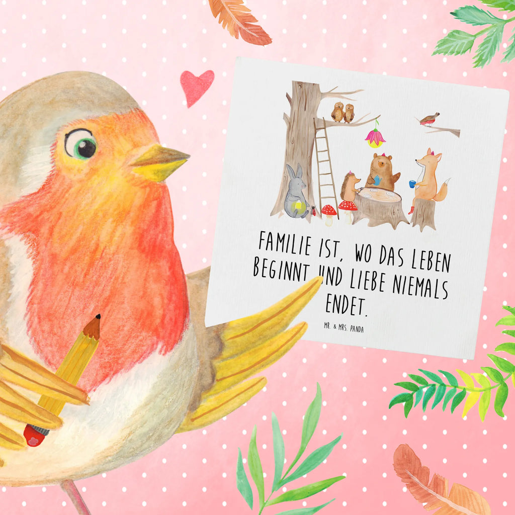 Deluxe Card forest animals picnic Klappkarte, Hochwertige Grußkarte, Hochwertige Klappkarte, Glückwunschkarte, Karte, Einladungskarte, Geburtstagskarte, Hochzeitskarte, Grußkarte, Tiermotive, Gute Laune, lustige Sprüche, Tiere, Eichhörnchen, Fuchs, Waldtiere, Wald, Maus, Hase, Igel, Picknick