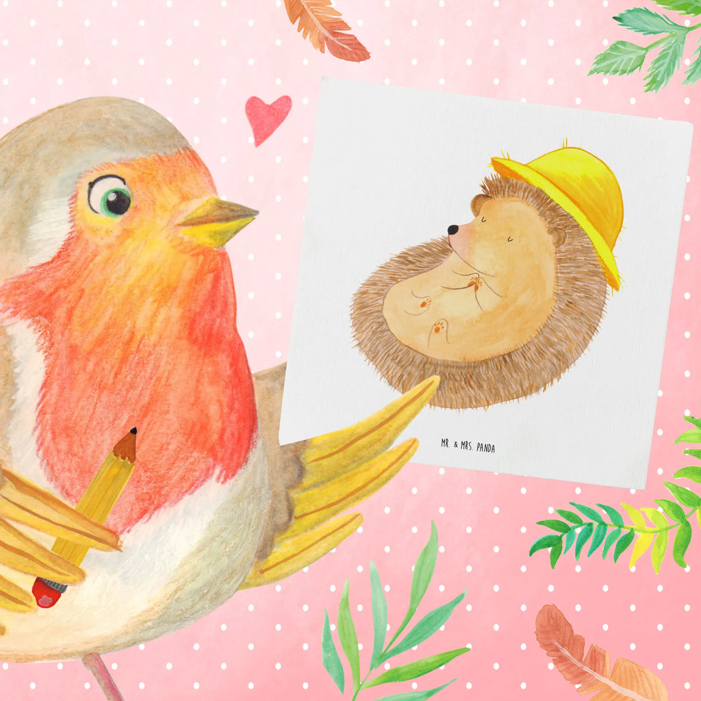 Deluxe Karte Igel Beten Hochzeitskarte, Geburtstagskarte, Klappkarte, Grußkarte, Karte, Hochwertige Klappkarte, Einladungskarte, Glückwunschkarte, Hochwertige Grußkarte, Tiermotive, Gute Laune, lustige Sprüche, Tiere, Amen, Igel, Sonnenhut, Dankbarkeit, Leben, Igel mit Hut, genießen, Gott, beten, Dankbar sein, dankbar