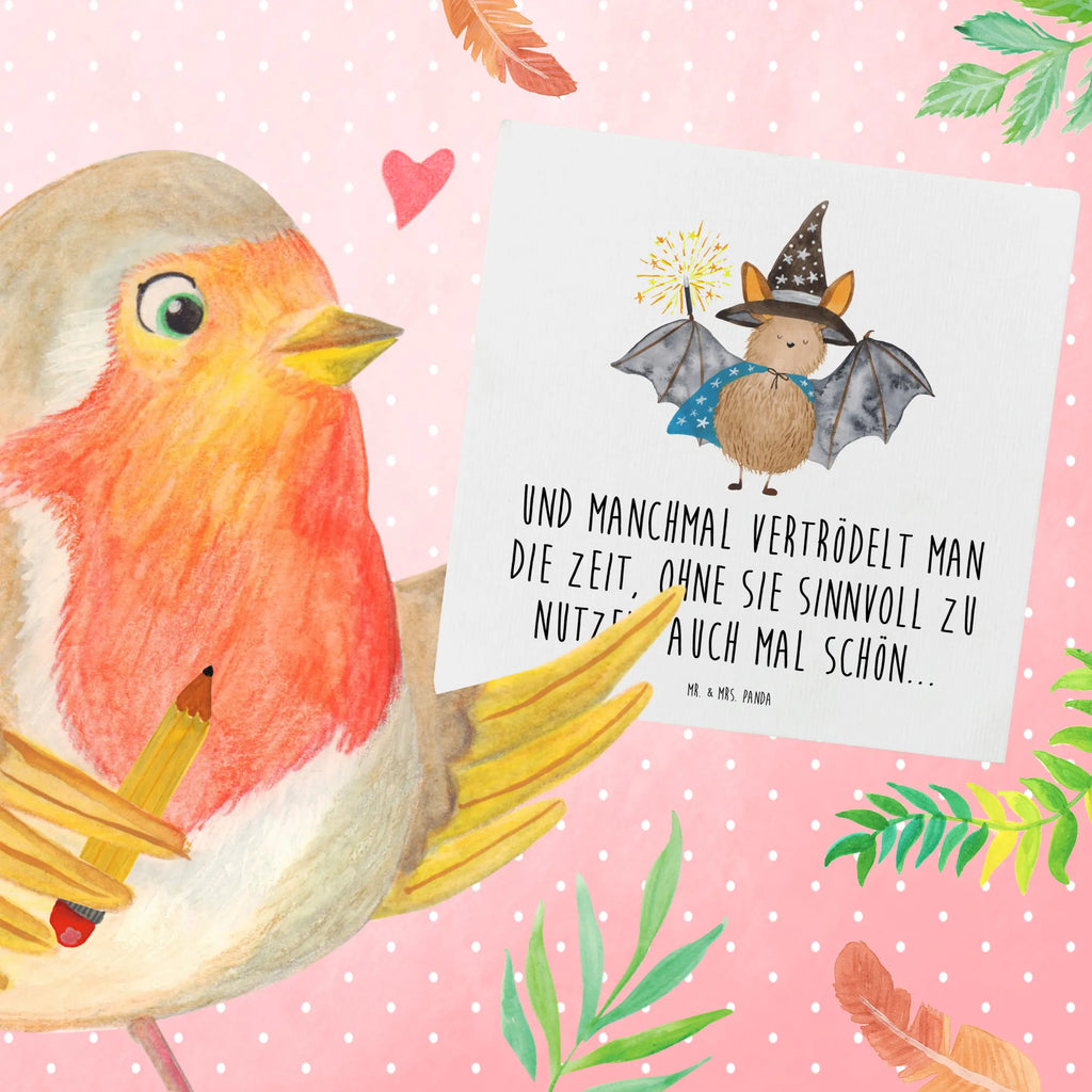 Deluxe Karte Fledermaus Zauberer Hochwertige Grußkarte, Einladungskarte, Hochwertige Klappkarte, Glückwunschkarte, Geburtstagskarte, Karte, Klappkarte, Grußkarte, Hochzeitskarte, Tiermotive, Gute Laune, lustige Sprüche, Tiere, Zauberer, reinsteigern, Fledermäuse, Frauen, Fledermaus, Magier