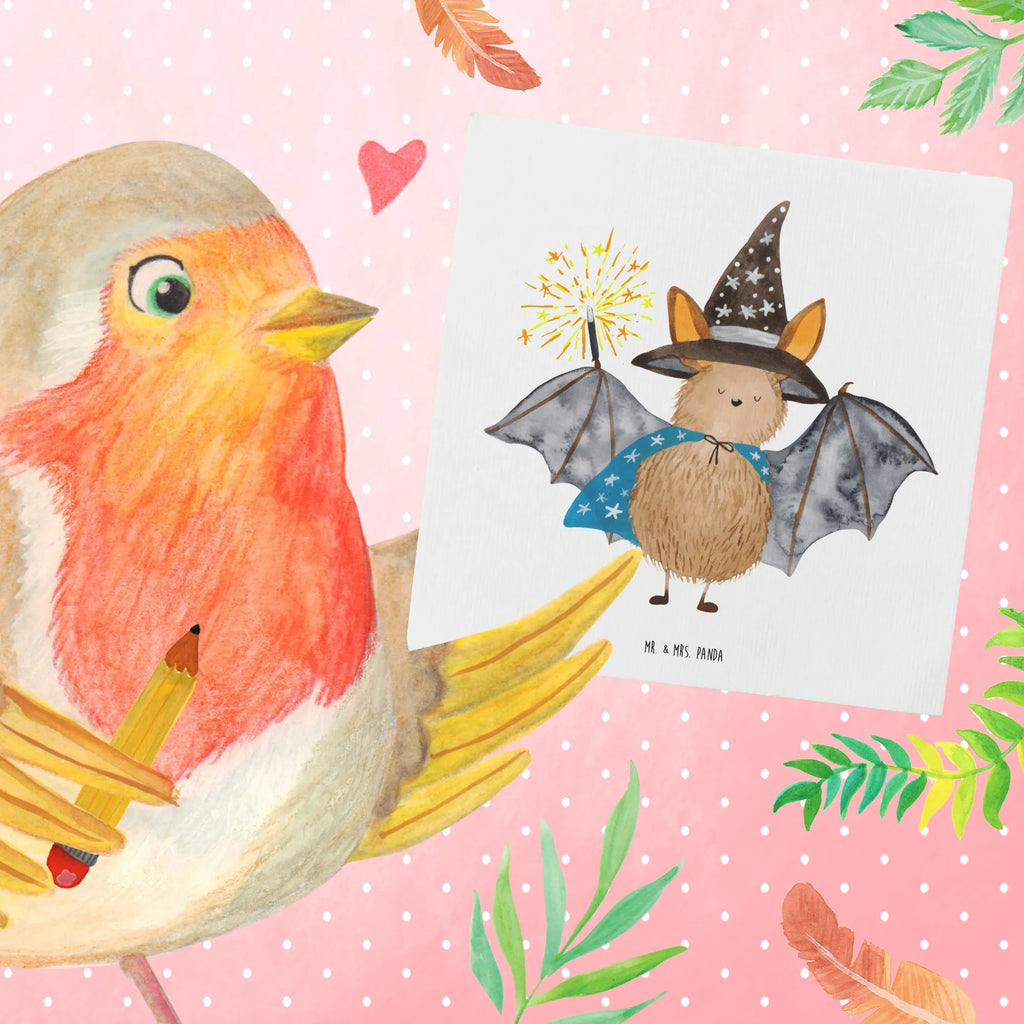 Deluxe Karte Fledermaus Zauberer Hochwertige Grußkarte, Einladungskarte, Hochwertige Klappkarte, Glückwunschkarte, Geburtstagskarte, Karte, Klappkarte, Grußkarte, Hochzeitskarte, Tiermotive, Gute Laune, lustige Sprüche, Tiere, Zauberer, reinsteigern, Fledermäuse, Frauen, Fledermaus, Magier