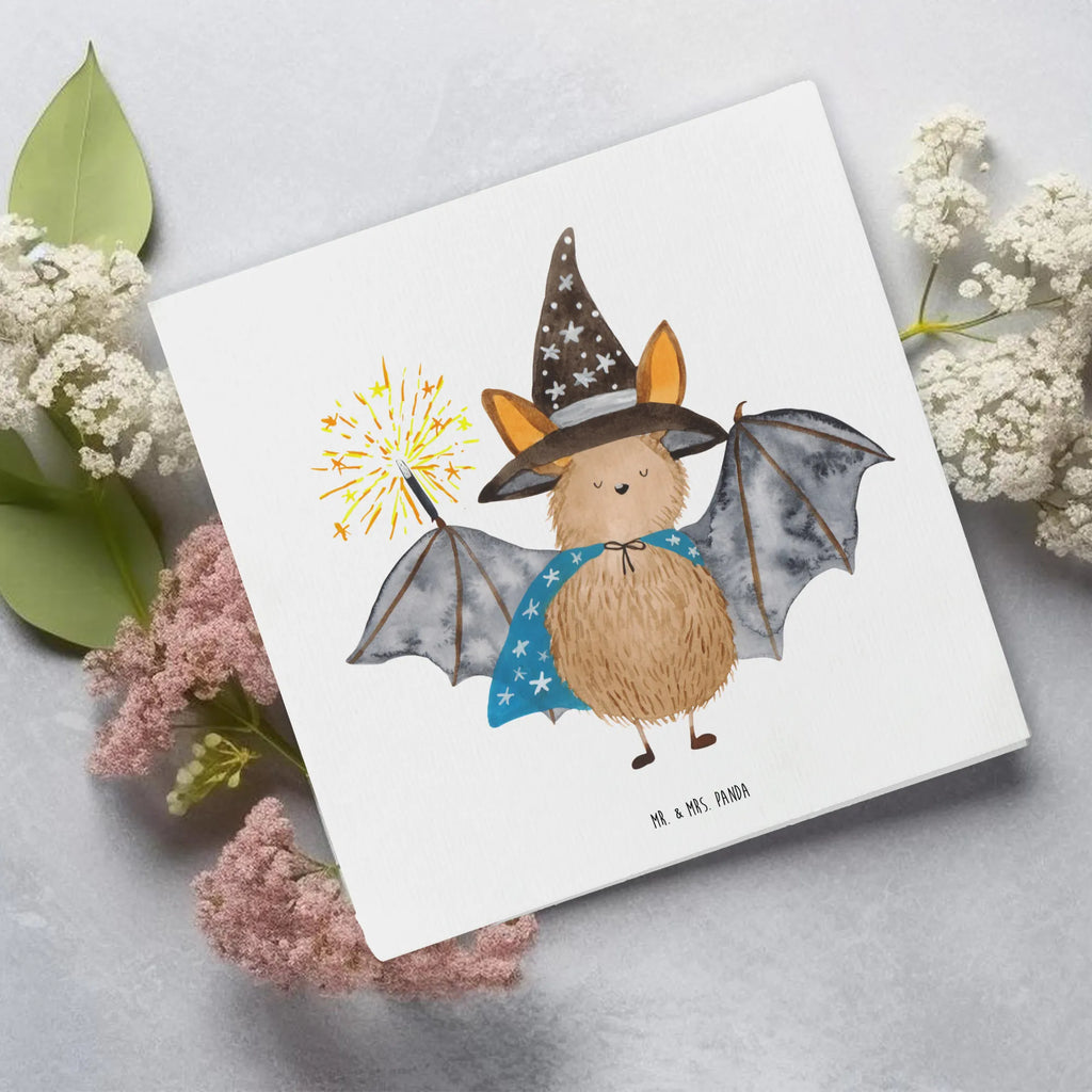 Deluxe Karte Fledermaus Zauberer Hochwertige Grußkarte, Einladungskarte, Hochwertige Klappkarte, Glückwunschkarte, Geburtstagskarte, Karte, Klappkarte, Grußkarte, Hochzeitskarte, Tiermotive, Gute Laune, lustige Sprüche, Tiere, Zauberer, reinsteigern, Fledermäuse, Frauen, Fledermaus, Magier