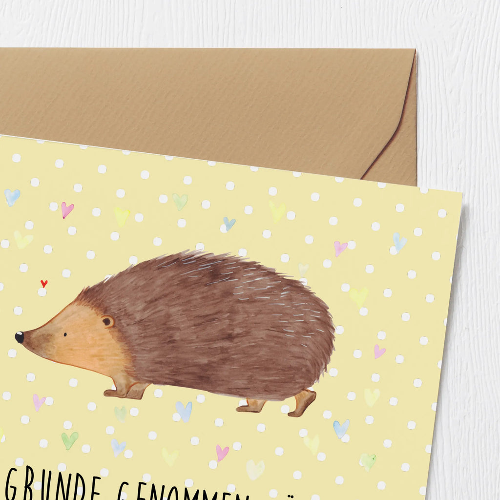 Deluxe Karte Igel Herzen Karte, Einladungskarte, Glückwunschkarte, Geburtstagskarte, Grußkarte, Klappkarte, Hochwertige Klappkarte, Hochzeitskarte, Hochwertige Grußkarte, Tiermotive, Gute Laune, lustige Sprüche, Tiere, Vertrauen, Herzen, Liebe, Herz, Leben, Igel, Kuss