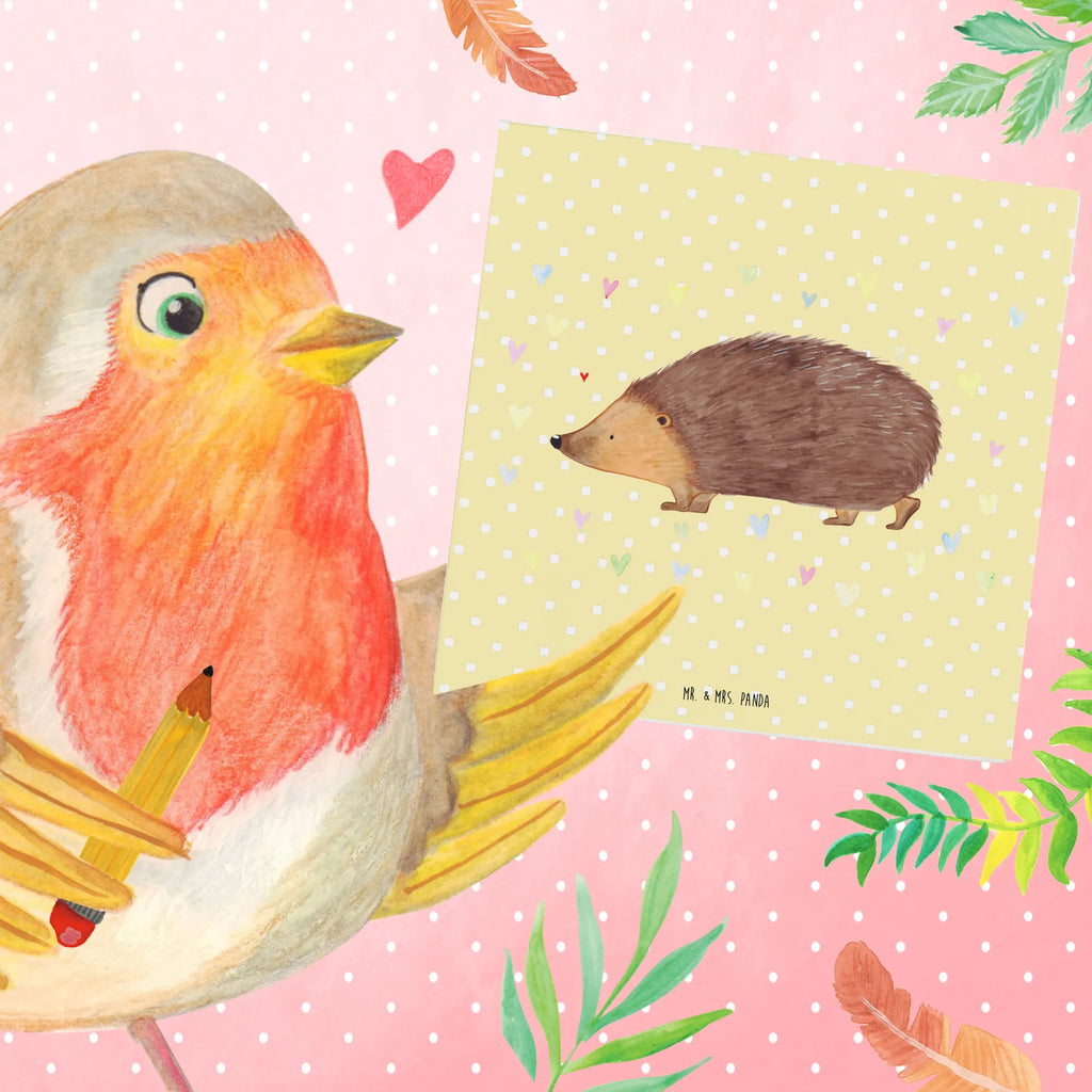 Deluxe Karte Igel Herzen Karte, Einladungskarte, Glückwunschkarte, Geburtstagskarte, Grußkarte, Klappkarte, Hochwertige Klappkarte, Hochzeitskarte, Hochwertige Grußkarte, Tiermotive, Gute Laune, lustige Sprüche, Tiere, Vertrauen, Herzen, Liebe, Herz, Leben, Igel, Kuss