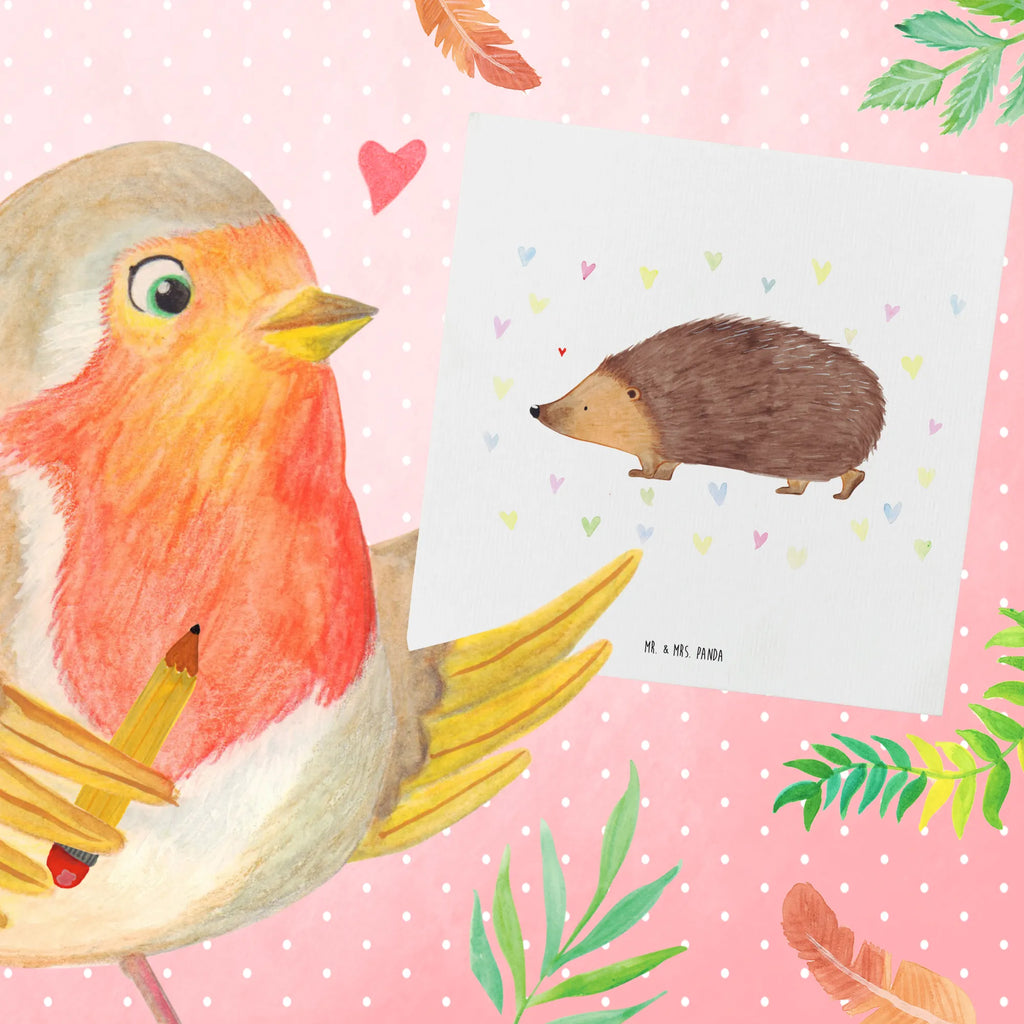 Deluxe Karte Igel Herzen Karte, Einladungskarte, Glückwunschkarte, Geburtstagskarte, Grußkarte, Klappkarte, Hochwertige Klappkarte, Hochzeitskarte, Hochwertige Grußkarte, Tiermotive, Gute Laune, lustige Sprüche, Tiere, Vertrauen, Herzen, Liebe, Herz, Leben, Igel, Kuss