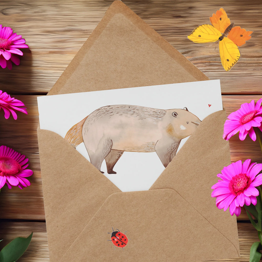 Deluxe Karte Nasenbär Karte, Geburtstagskarte, Glückwunschkarte, Einladungskarte, Grußkarte, Hochwertige Grußkarte, Hochzeitskarte, Hochwertige Klappkarte, Klappkarte, Tiermotive, Gute Laune, lustige Sprüche, Tiere, Nasenbär, Bär, Rüsselbär, Nasenbären