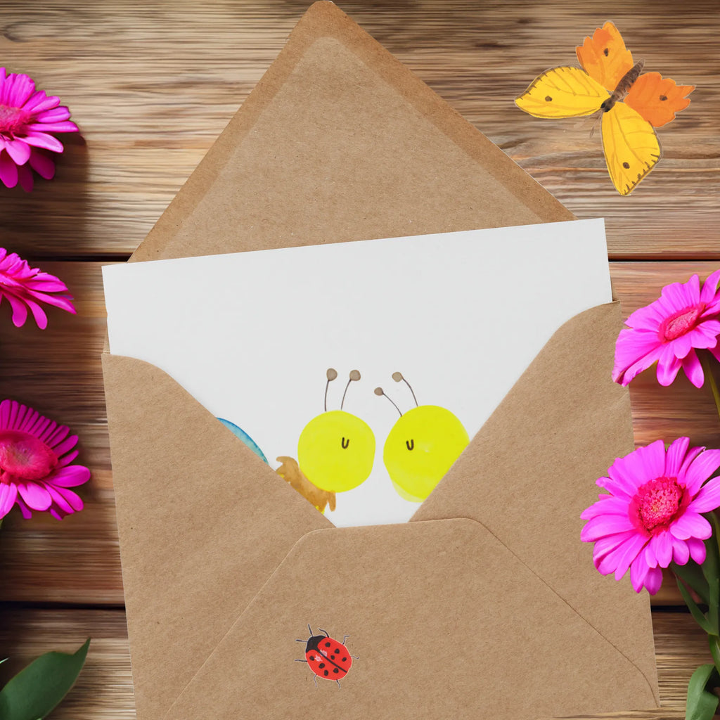 Deluxe Karte Biene Liebe Hochwertige Klappkarte, Hochzeitskarte, Grußkarte, Glückwunschkarte, Klappkarte, Geburtstagskarte, Karte, Hochwertige Grußkarte, Einladungskarte, Biene, Wespe, Hummel