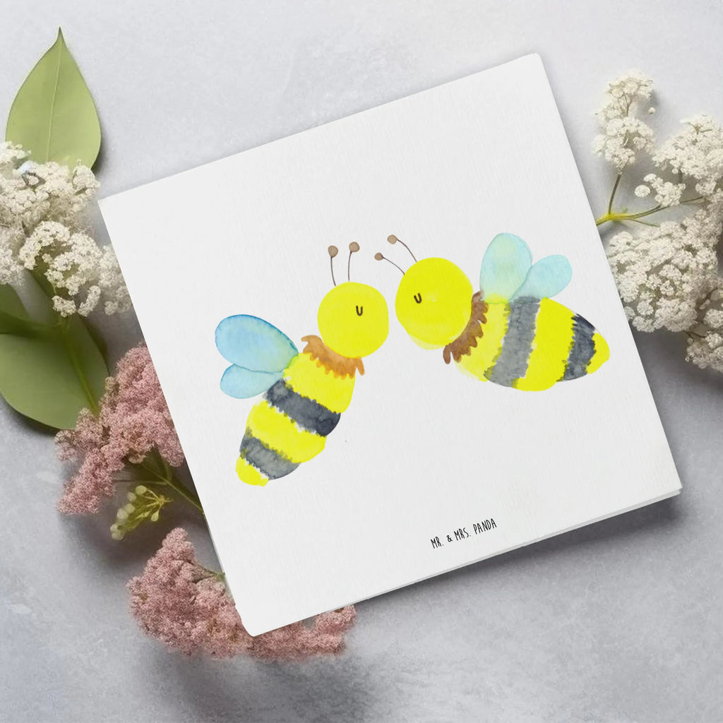 Deluxe Karte Biene Liebe Hochwertige Klappkarte, Hochzeitskarte, Grußkarte, Glückwunschkarte, Klappkarte, Geburtstagskarte, Karte, Hochwertige Grußkarte, Einladungskarte, Biene, Wespe, Hummel