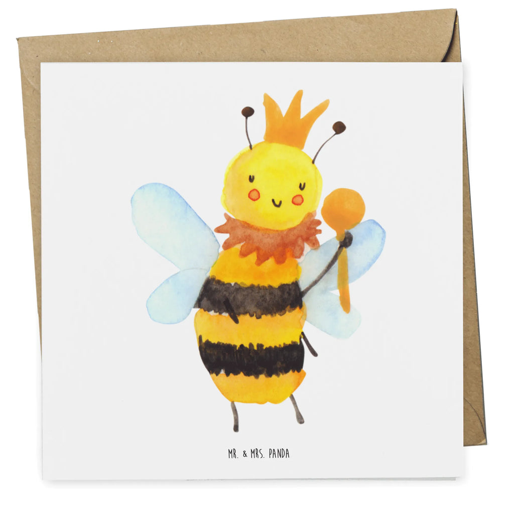 Deluxe Karte Biene König Geburtstagskarte, Karte, Hochzeitskarte, Einladungskarte, Klappkarte, Glückwunschkarte, Grußkarte, Hochwertige Grußkarte, Hochwertige Klappkarte, Biene, Wespe, Hummel