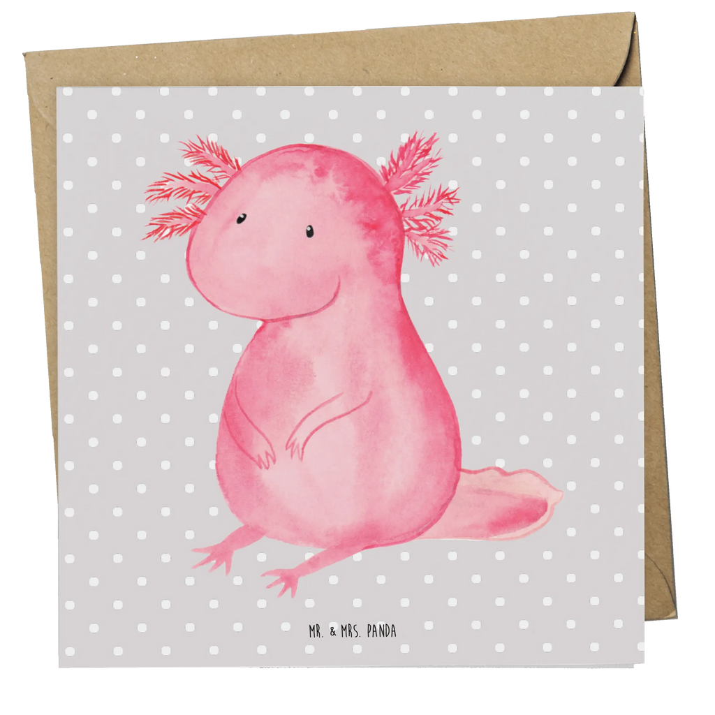 Deluxe Card axolotl zero Geburtstagskarte, Hochwertige Grußkarte, Grußkarte, Hochwertige Klappkarte, Glückwunschkarte, Karte, Einladungskarte, Klappkarte, Hochzeitskarte, Axolotl, Molch, Weisheit, Liebe, Axolot, Freundin, zufrieden, Lebensweisheit, fröhlich, vergnügt, Lebensstil